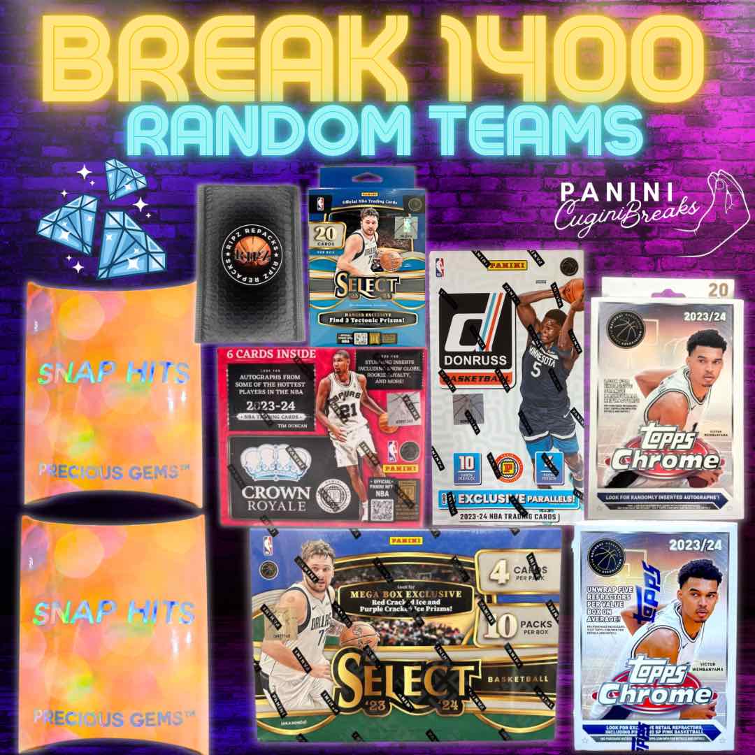 BREAK #1400 - PRECIOUS GEMS MIXER!! RANDOM TEAMS!!