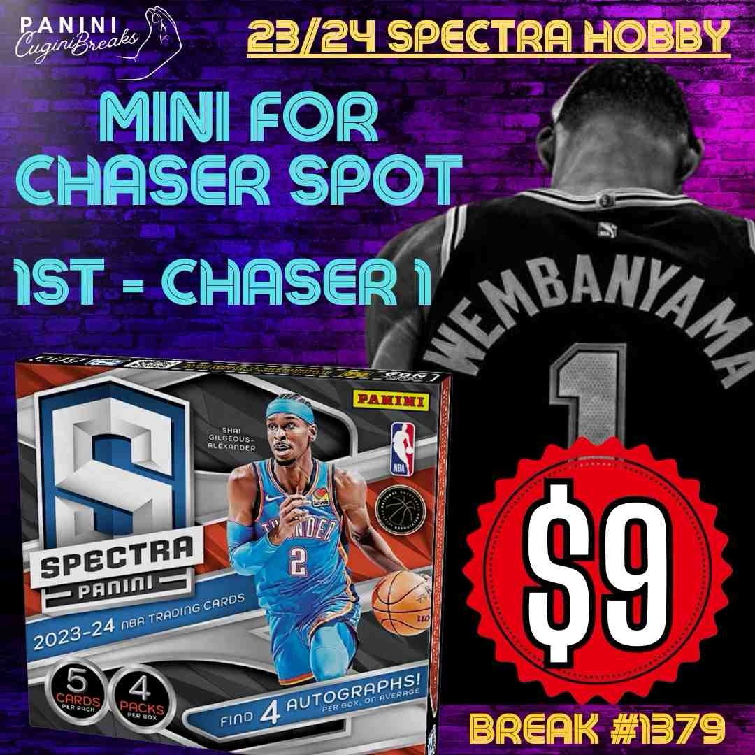 BREAK #1379 - MINI FOR A CHASER SPOT!! WIN THE SPURS FROM $9!! 23/24 SPECTRA HOBBY!! 4 AUTOS!