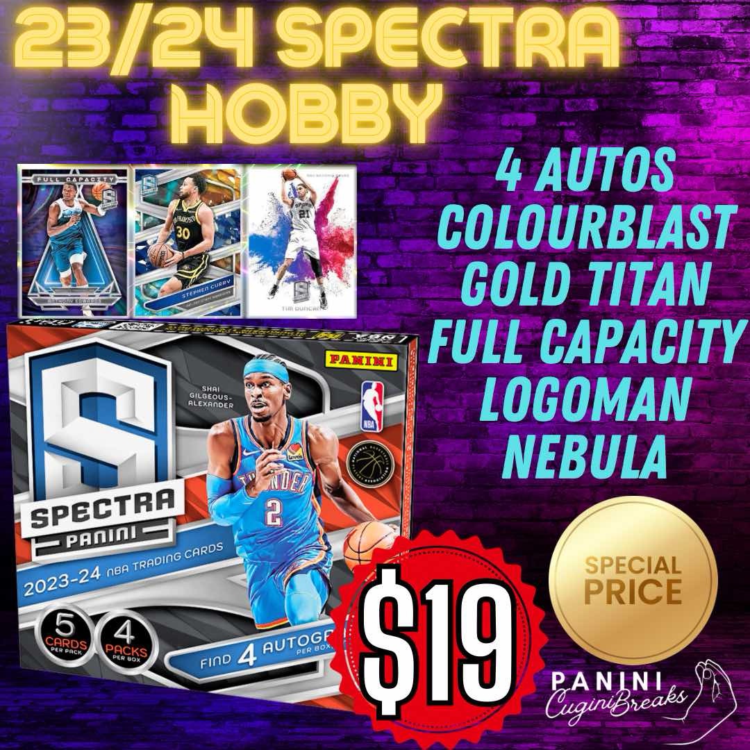 BREAK #1437- $19 TEAMS!! 23/24 SPECTRA HOBBY!! PICK YOUR TEAMS!! LOGOMAN CHASE!!