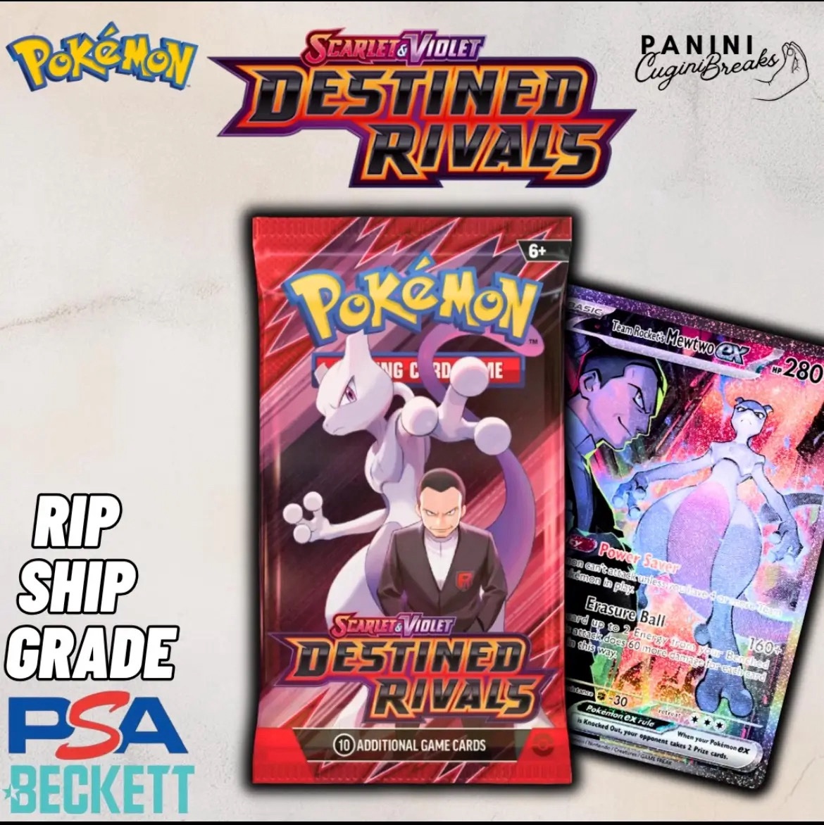 Pokemon - TCG -Destined Rivals Booster Packs - Opened LIVE