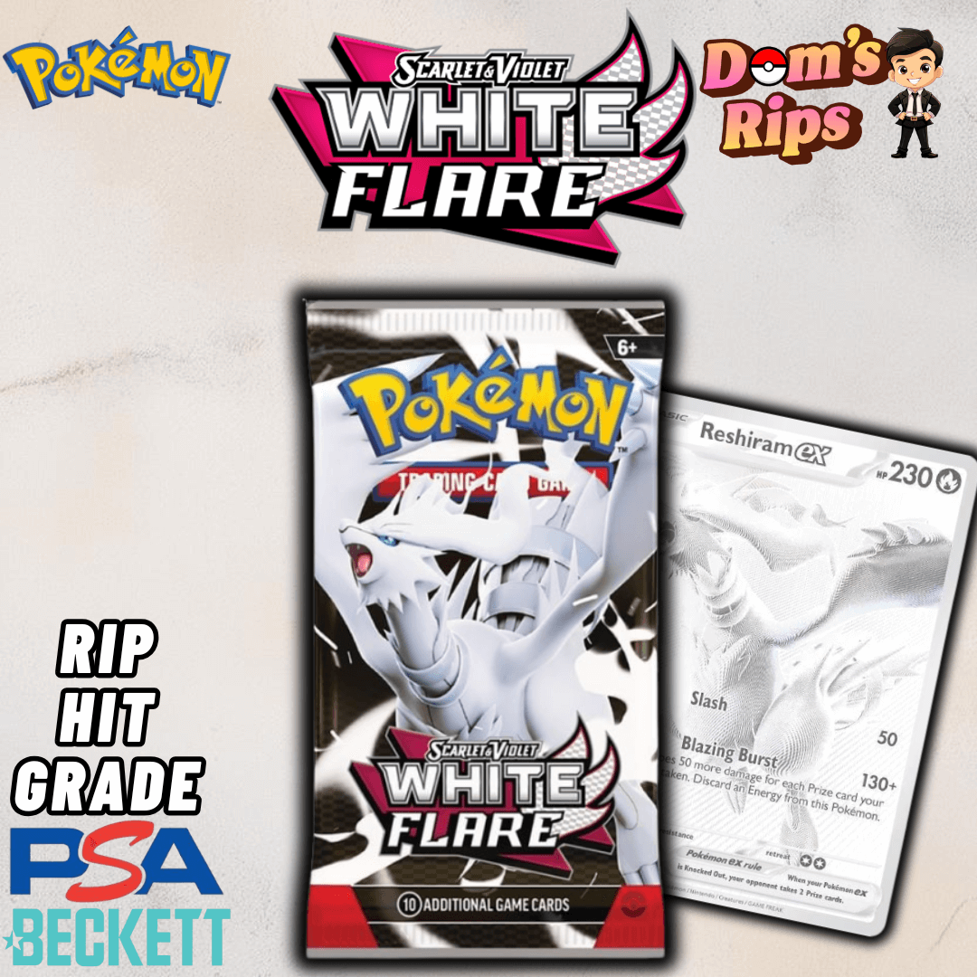 Pokemon - White Flare Booster Pack - Opened LIVE