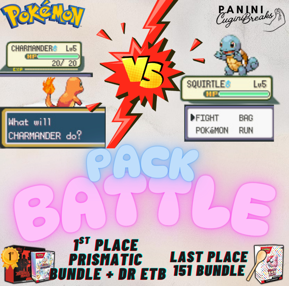 POKEMON - 🪖 PACK BATTLE ⚔️ (20 Spots)