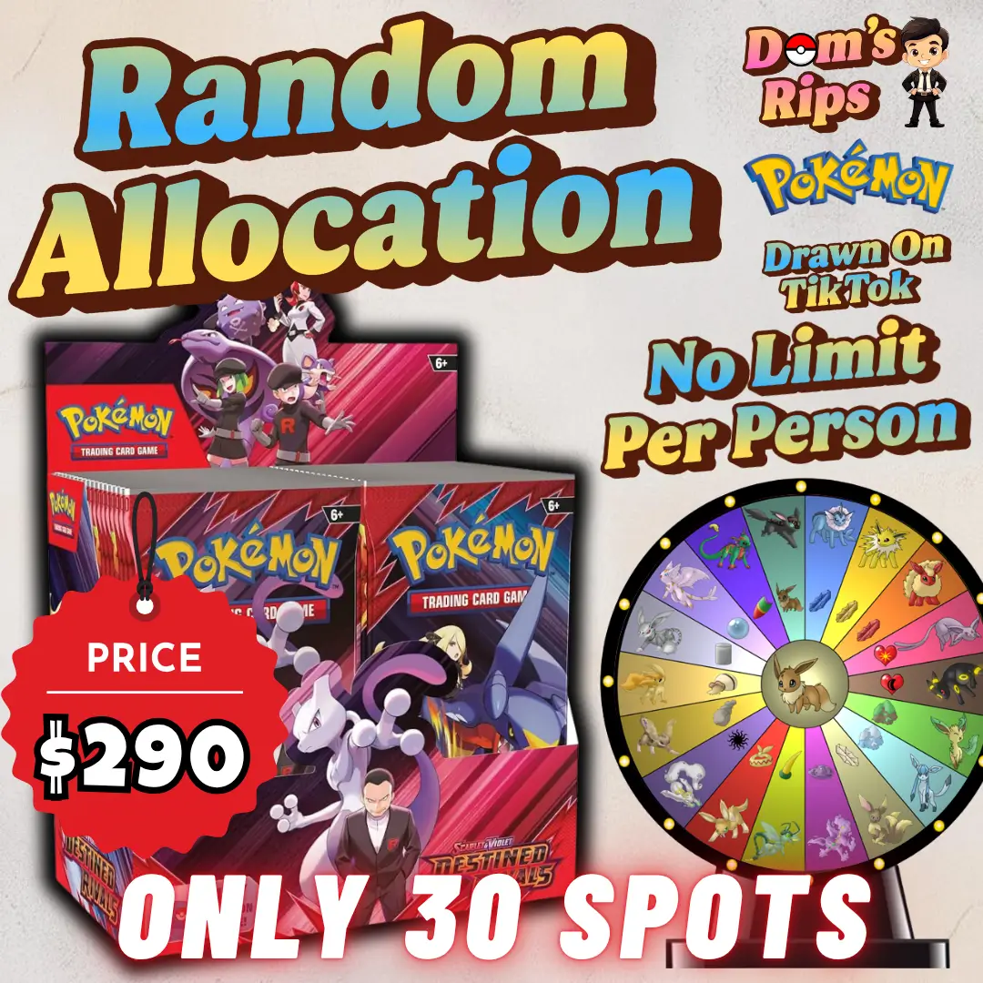 🎡 Random Allocation - Destined Rivals Booster Box (30 Spots)